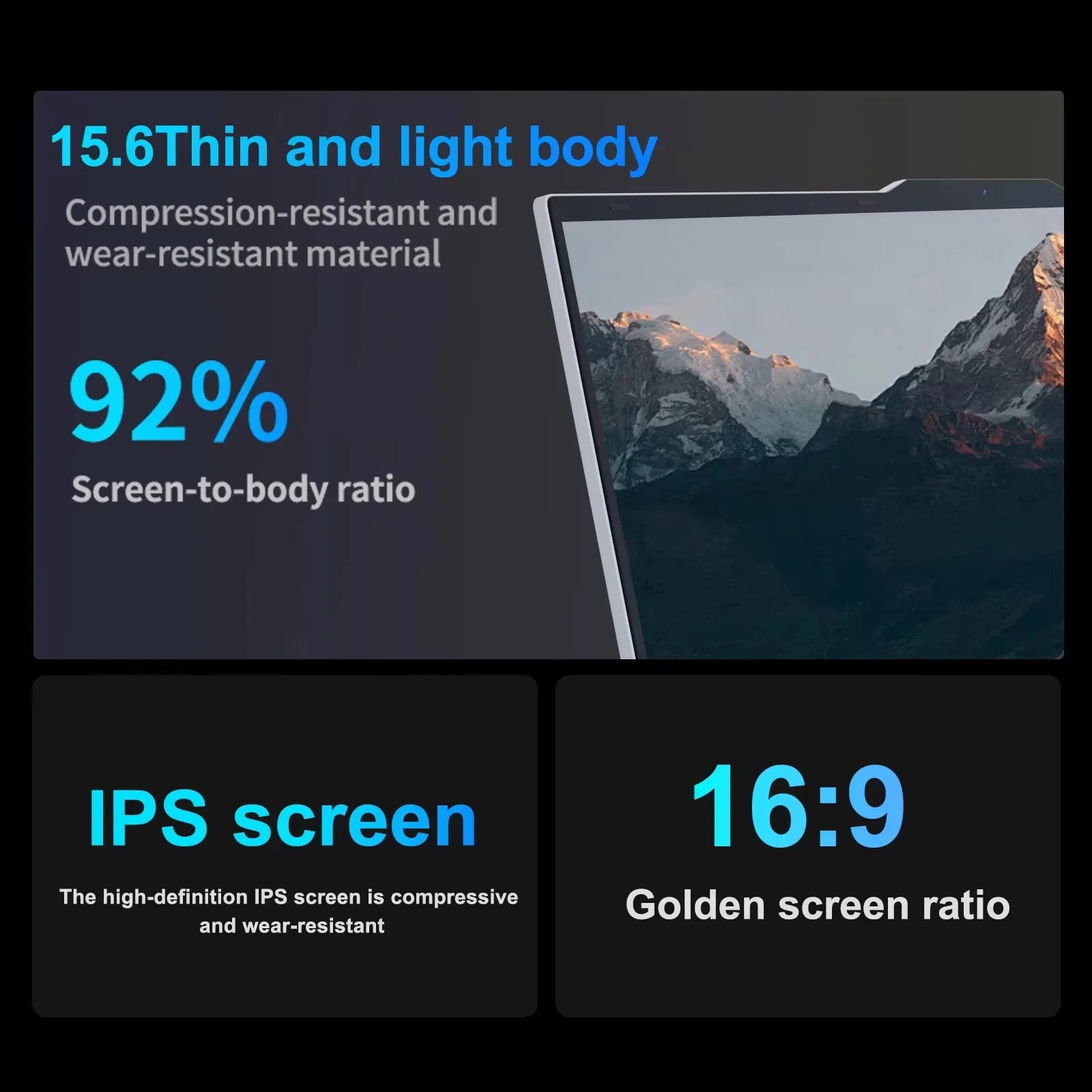 15.6" Intel i9-10980HK Laptop Computer PC i3-6100U Windows 11 Pro Office Notebook 16GB RAM 1TB SSD Portable Gamer Gaming Laptops