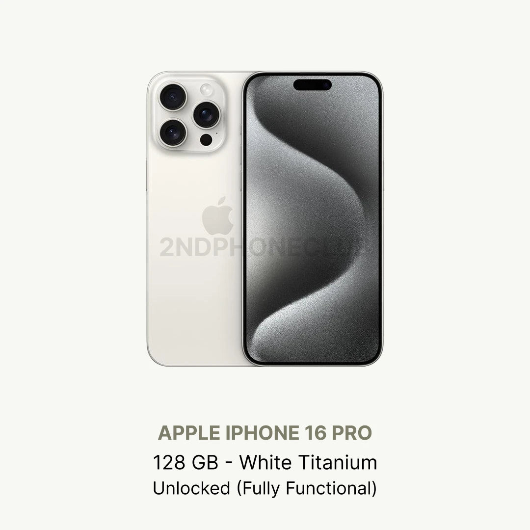 Apple iPhone 16 Pro 128/256/512 GB Unlocked Excellent Condition All Colors (Renewed)