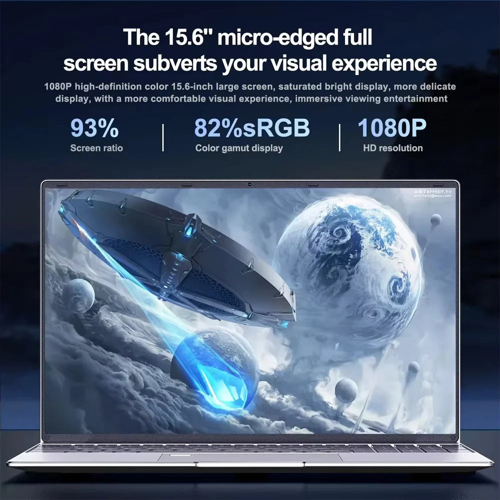 15.6" Windows 11 Laptop Computer Intel i9 10980HK/9900 16GB RAM 1TB SSD Notebook PC 4K HD Backlight Office Study Gaming Laptops