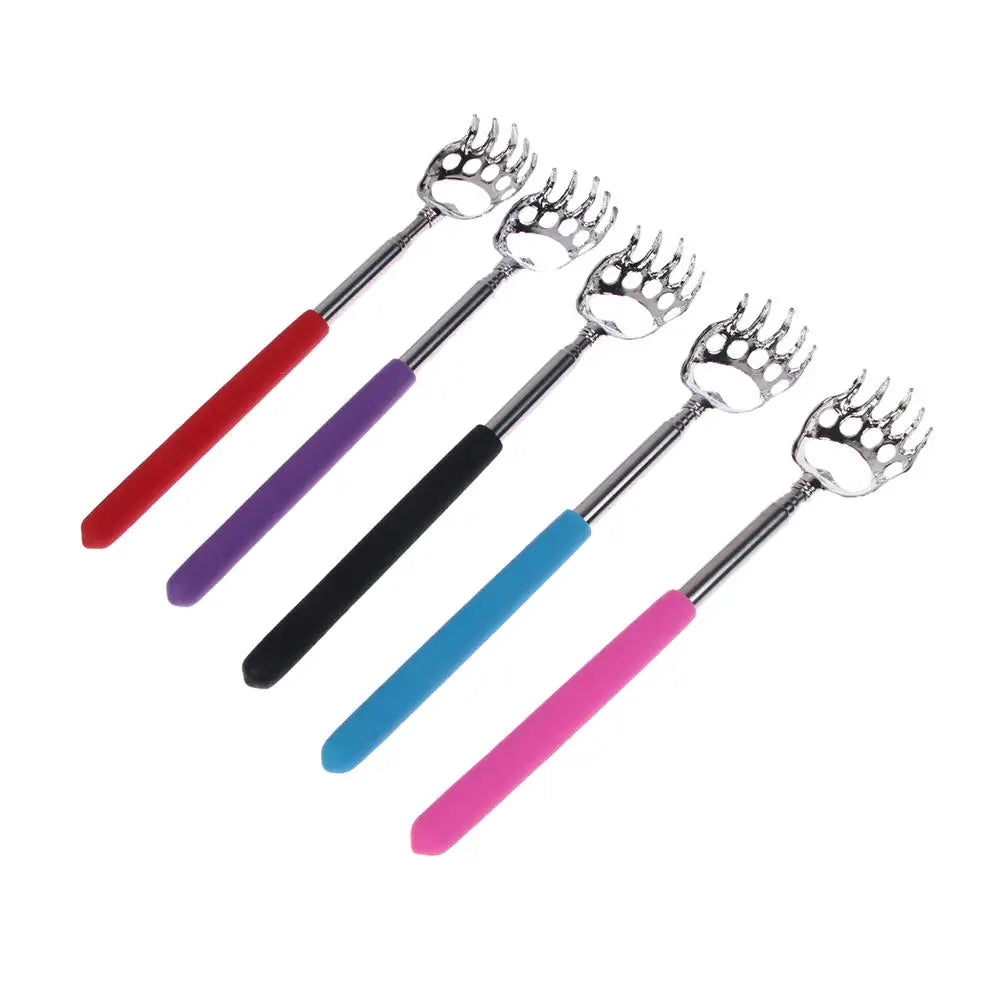 UOEO Back Scratcher Telescopic Scratching Backscratcher Massager Back Scraper Extendable Telescoping Itch Relief Random Color