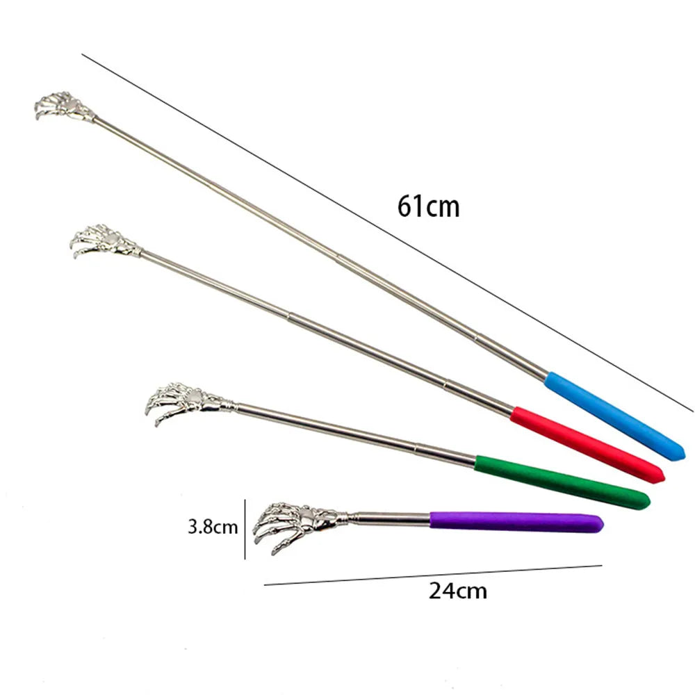 UOEO Back Scratcher Telescopic Scratching Backscratcher Massager Back Scraper Extendable Telescoping Itch Relief Random Color