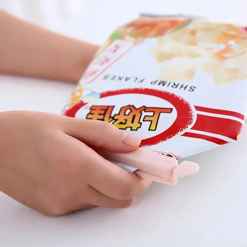 10PCS Bag Clips Food Snack Sealing Clip12/15.5cm Portable Kitchen Storage Accessories Tool Elastic Buckle Package Bag Clamp 2025