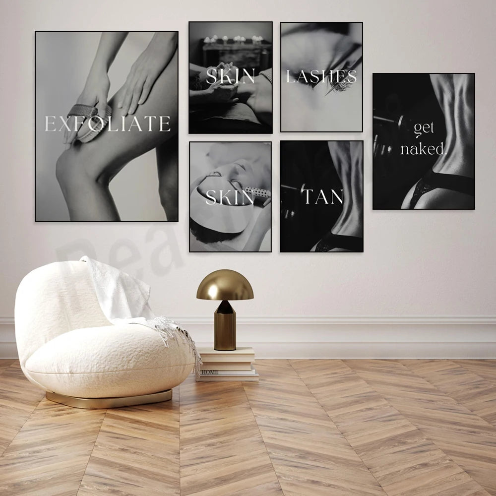 Beautician art, skin care skin care art, eyelashes props, tanning salon, beauty salon decoration, spa center wall poster