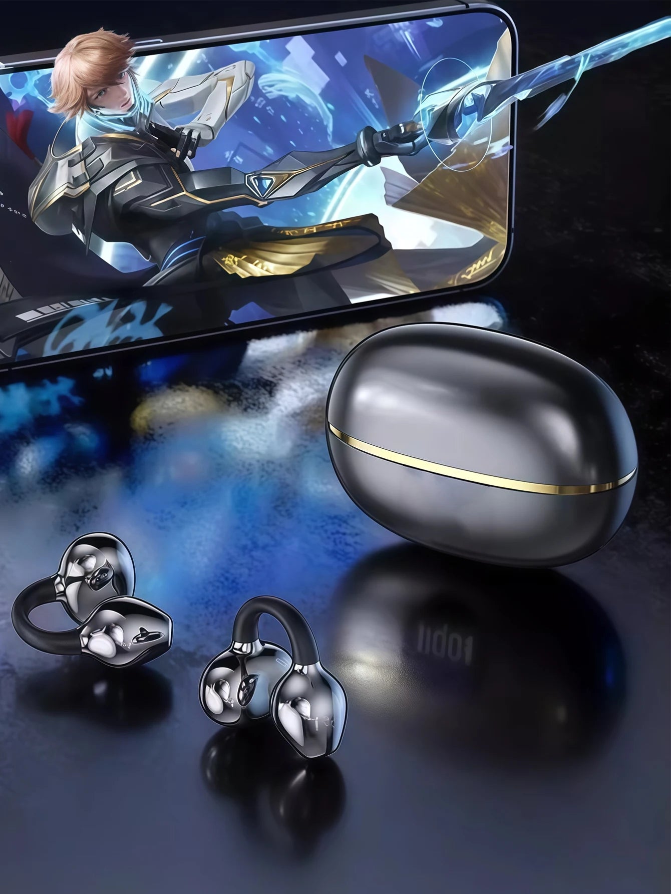Bluetooth Clip-On Earbuds Wireless Headphones Comfortable and Stylish Clip-On Design High Quality Sound Lightweight and Portable