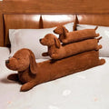 Cute Dachshund Dog Strip Pillow Soft Sofa Throw Pillow Neck Waist Pillow For Living Room Office and Home Decor