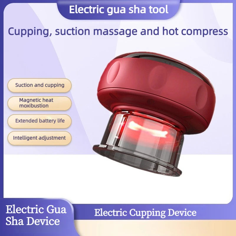 12-Speed Electric Cupping Therapy Massager, Vacuum Cups, Adjustable Treatment, Cupping, Guasha Massage Tool=