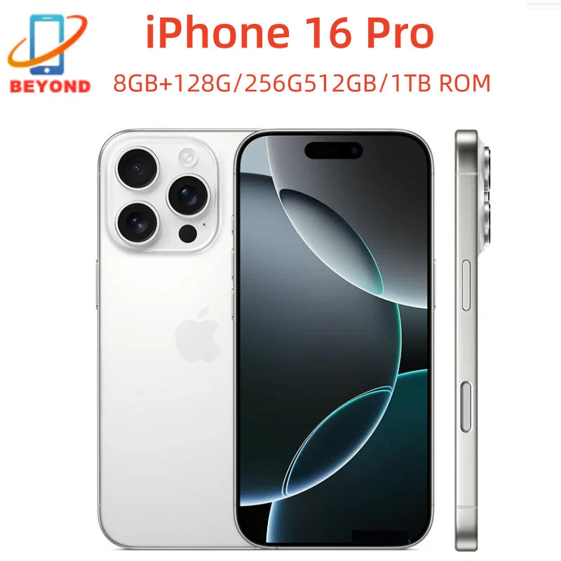 98% New iPhone 16 Pro 6.3" Original Super Retina XDR OLED 128/256/512GB/1TB 8GB Face ID NFC A18Pro Smart Cell Phone  5G