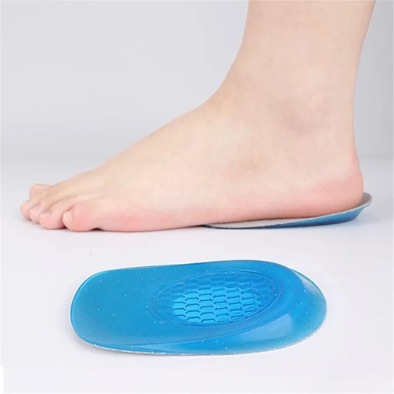 Silicone Gel Insoles Heel Cushion for Feet Soles Relieve Foot Pain Protectors Spur Support Shoes Pad Feet Care Inserts Massager