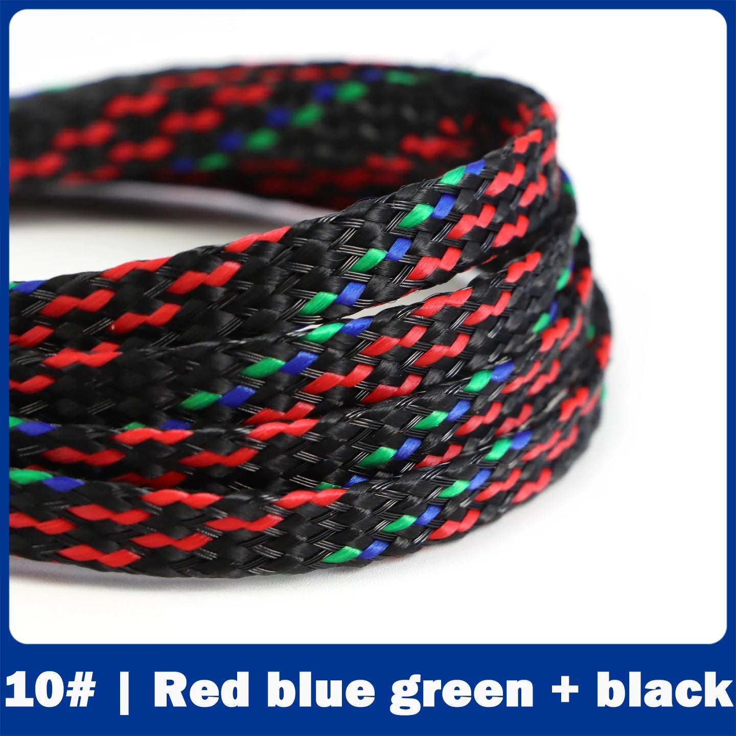 4/8/12mm PP Cotton Yarn + PET Woven Cotton Mesh Braided Cable Sleeve Expanding Braided Sleeving Wire Cable Harness Sheathing