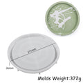 Round Cement Tray Silicone Mold DIY Handmade Round Storage Plate Molds Plaster Concrete Resin Coaster Casting Mould Home Decor