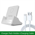 Wireless Charger Pad Stand Desktop Ultra-thin Mobile Phone Fast Charging Dock Station For iPhone 15 14 13 12 Samsung Xiaomi