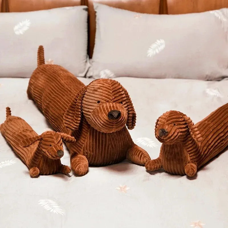 Cute Dachshund Dog Strip Pillow Soft Sofa Throw Pillow Neck Waist Pillow For Living Room Office and Home Decor
