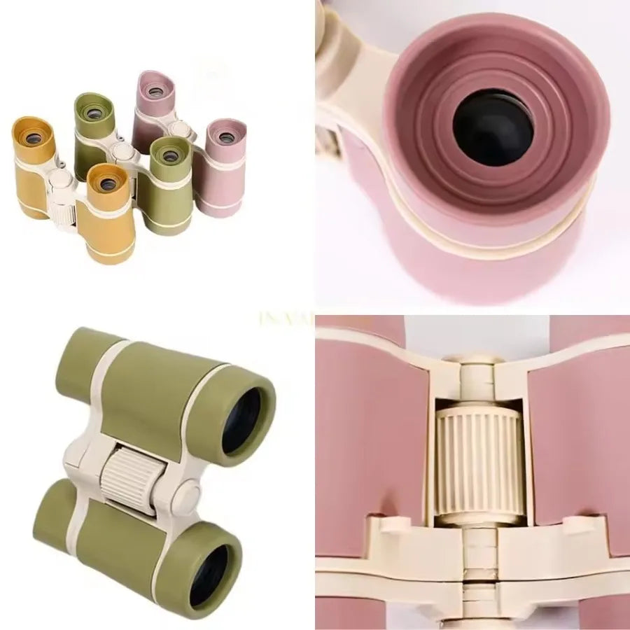 Children Magnification Jungle Binoculars Magnifying Glass Portable Shockproof Telescope For Birthday Hiking Presents Camping