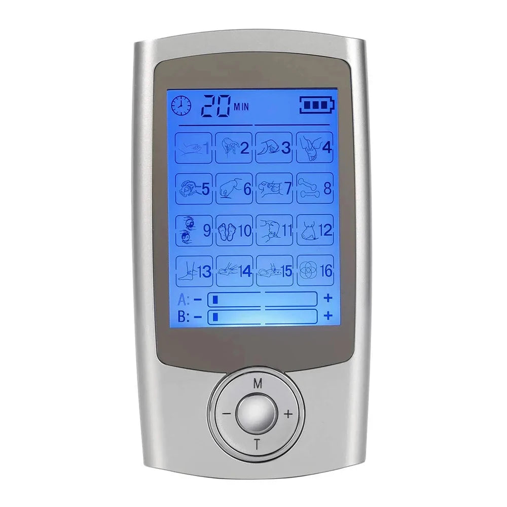 Electrical Nerve Relax Muscle Massager 16 Mode TENS Slimming Machine Electric Body Massage Rechargeable Physical Therapy Device