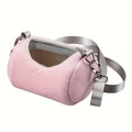 1Pc Small Pet Backpack Hamster Carrier Bag Portable Cylinder Satchel Flying Squirrel Travel Breathable Mesh Pouch Pet Supplies