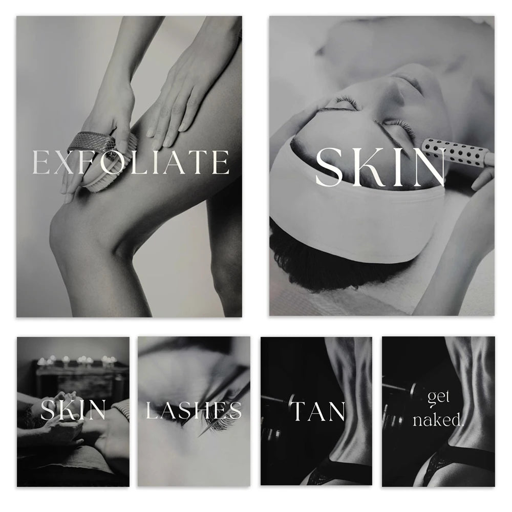 Beautician art, skin care skin care art, eyelashes props, tanning salon, beauty salon decoration, spa center wall poster