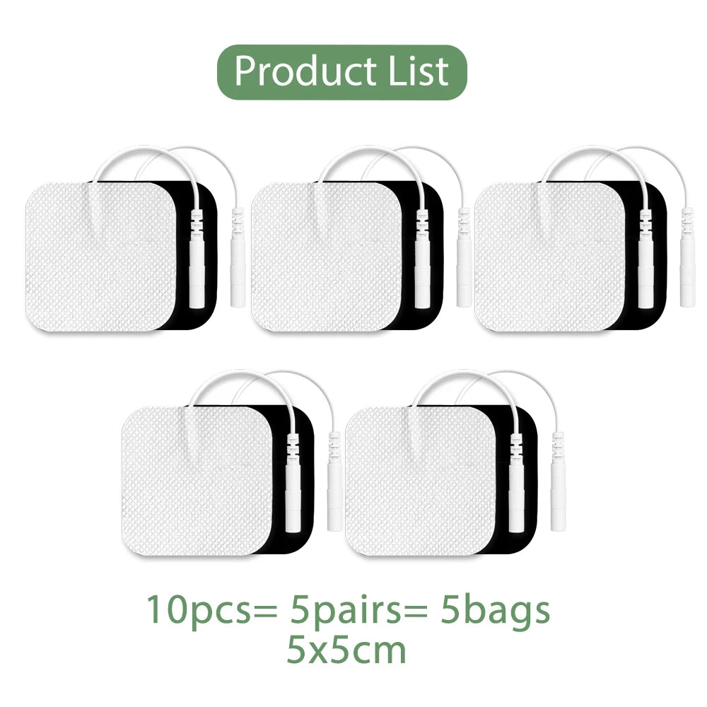 10/20/50PCS Electrode Pads Gel For Tens Acupuncture Physiotherapy Massager Patches Slimming Pulse EMS Muscle Stimulator Sticker