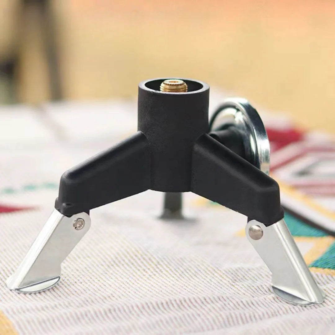 Camping Gas Stove Adapter Connector Portable Folding Tank Tripod Stand Stainless Steel Outdoor Hiking Backpacking Cooking Gear