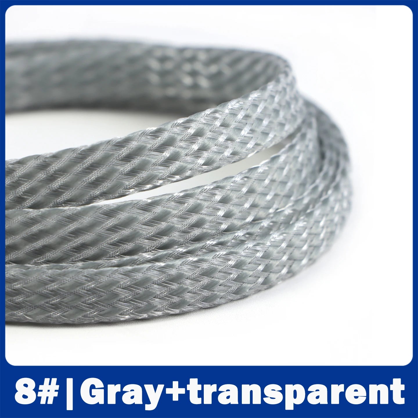 4/8/12mm PP Cotton Yarn + PET Woven Cotton Mesh Braided Cable Sleeve Expanding Braided Sleeving Wire Cable Harness Sheathing