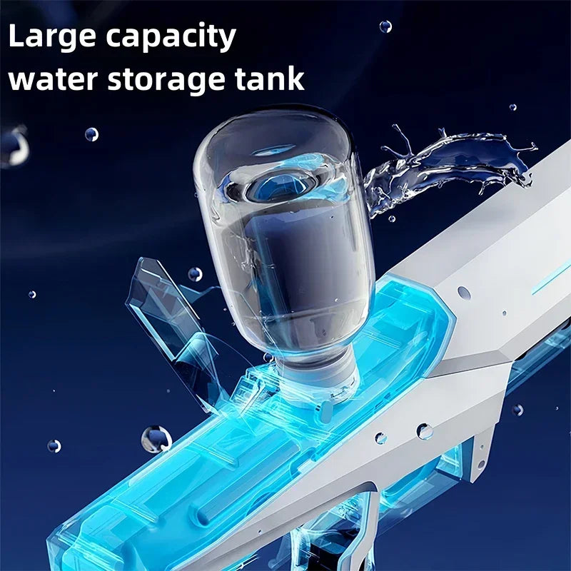 NEW Automatic Electric Water Gun Toy Rechargeable High Capacity Water Blaster Fast Shooting Summer Pool Beach Water Play Toys