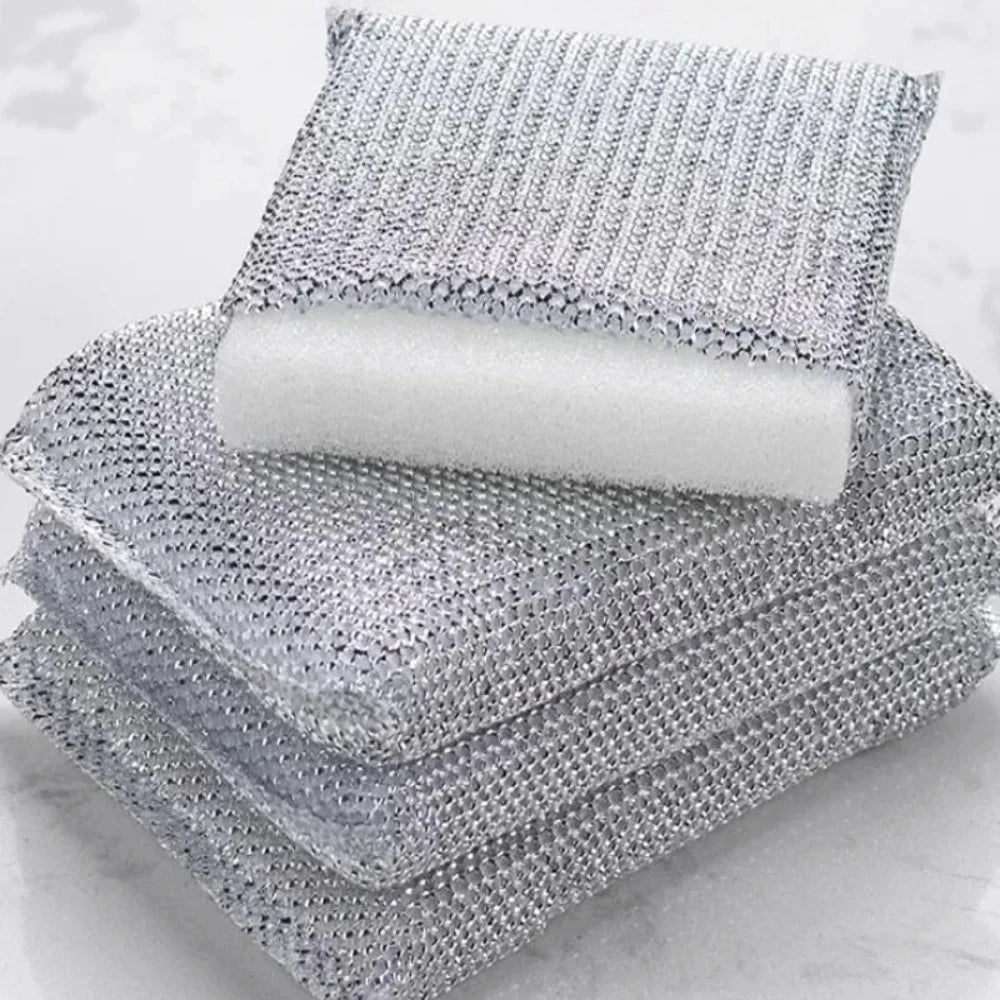 4 Pcs Gentle Dish Sponges – Scratch-Free Cleaning Pads for Pots, Pans, Cookware & Kitchen Surfaces