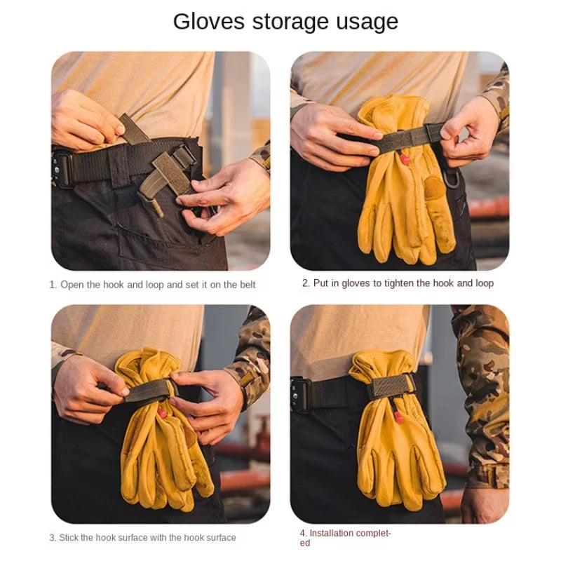 1 PC Mountaineering Buckle Outdoor Keychain Gear Clip Keeper Pouch Belt Keychain Gloves Rope Holder Hook Camping