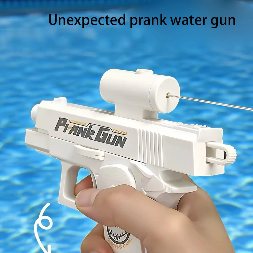 Double sided reverse watering prank water gun, two-way water spray toy, funny and parody toy