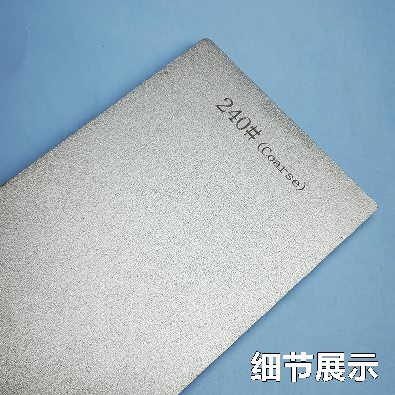 1pc Diamond Sharpening Stone Grinding Stone, Kitchen Knife Sharpener Stone With Sponge Non--slip Pad, Wet Stones For Sharping