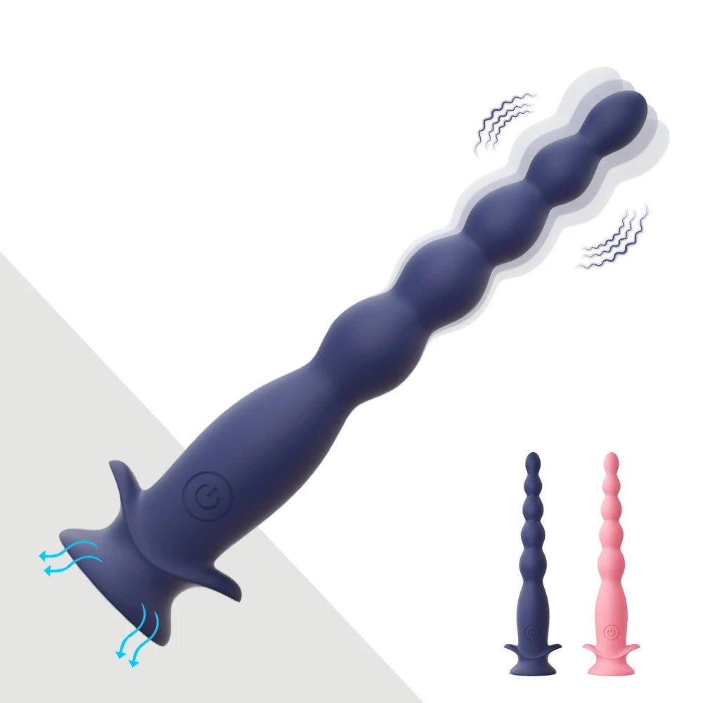 Silent Waterproof Vibrating Anal Plug Ergonomic Silicone Prostate Massager Unisex Anal Dilator Pleasure Toy for Men & Women 18+