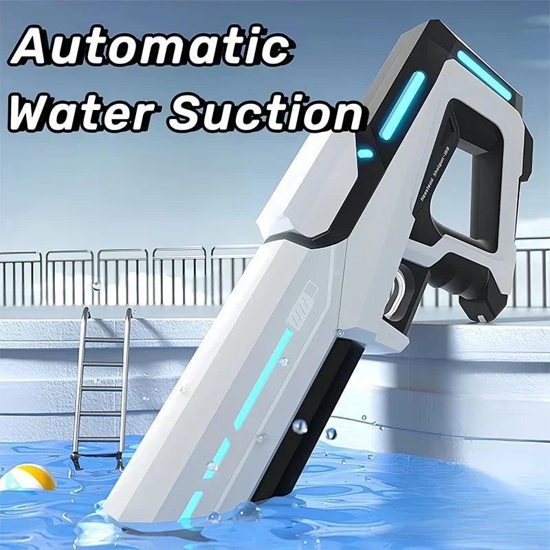 NEW Automatic Electric Water Gun Toy Rechargeable High Capacity Water Blaster Fast Shooting Summer Pool Beach Water Play Toys
