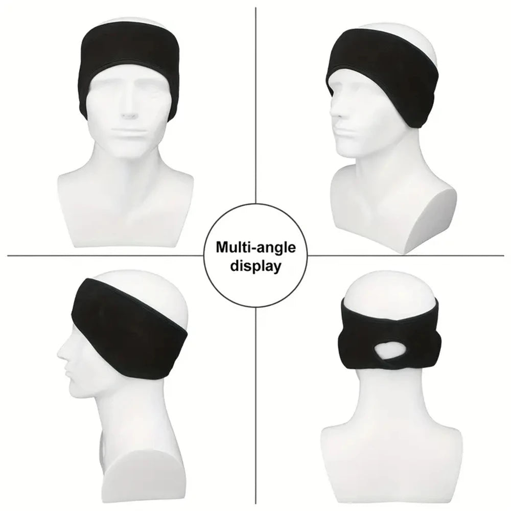 1pc Winter Sweatband Ear Warmer Horsetail Cave Headband Women Men Windproof Running Headband Yoga Outdoor Use Sports Fitness Ela
