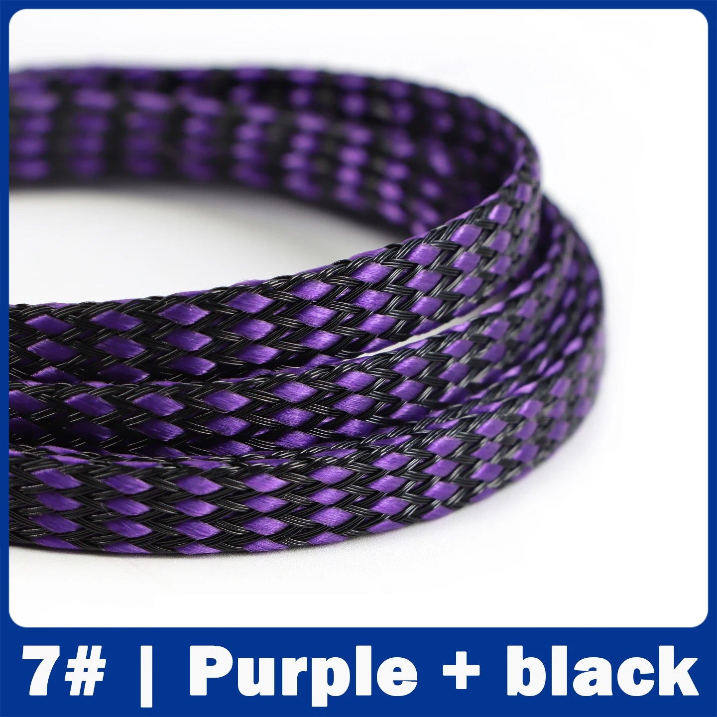 4/8/12mm PP Cotton Yarn + PET Woven Cotton Mesh Braided Cable Sleeve Expanding Braided Sleeving Wire Cable Harness Sheathing