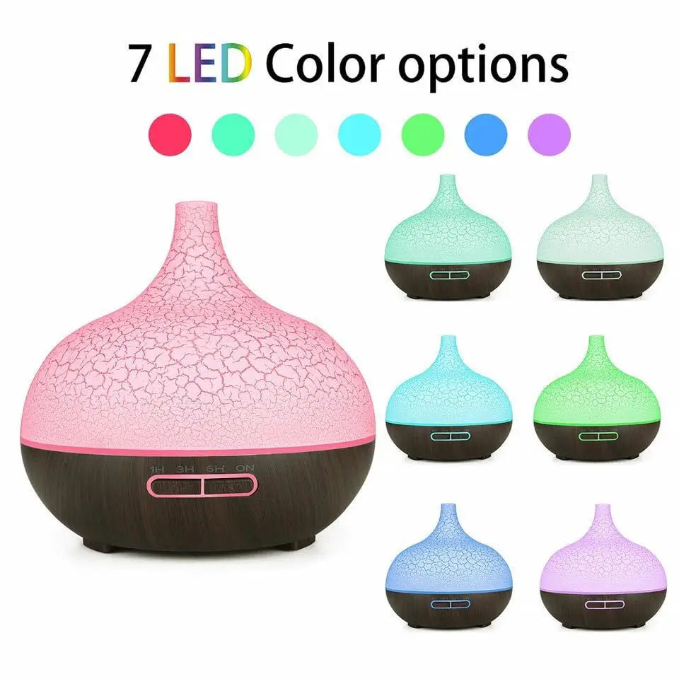 HOMEFISH 4 in 1 Air Humidifier with Starry Projector Aromatherapy Diffuser USB Rotate Projection Light Mist Maker Fogger