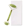 Natural quartz jade roller facial massager with guasha board Green Pink black kits for face neck roller massage