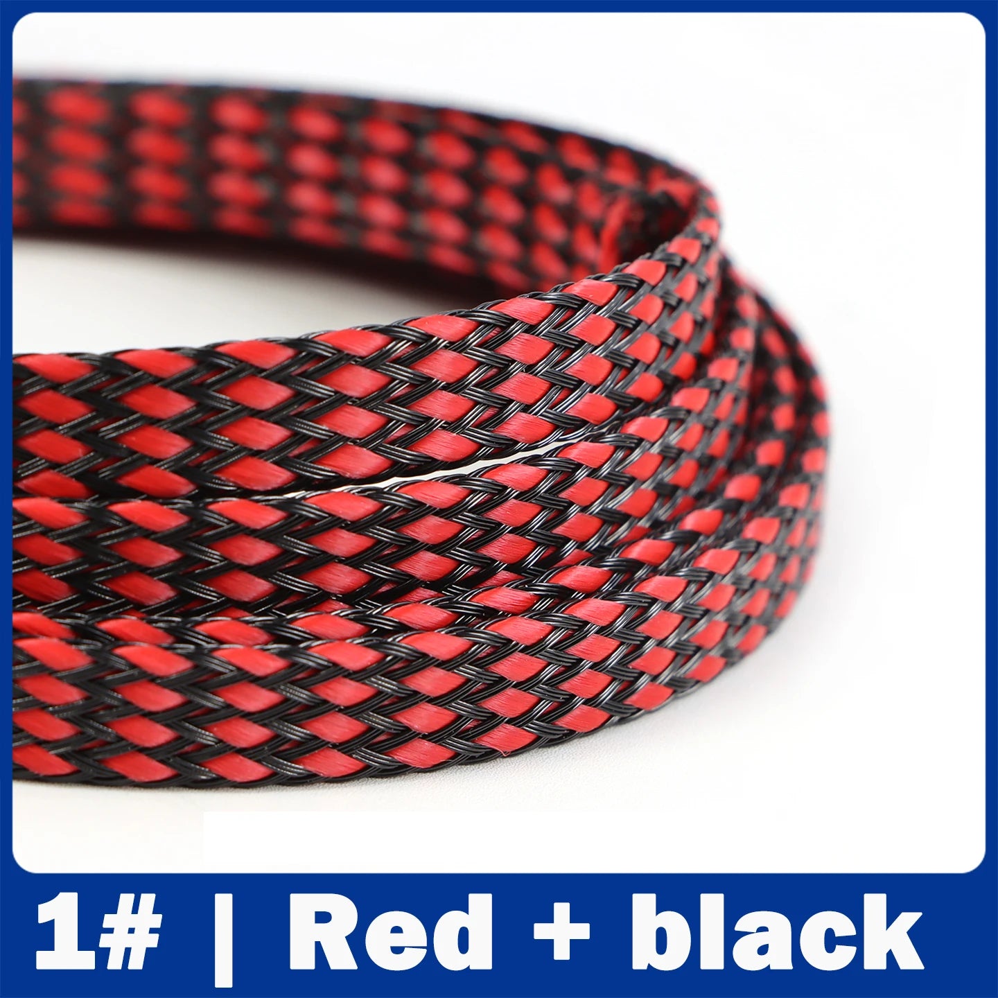 4/8/12mm PP Cotton Yarn + PET Woven Cotton Mesh Braided Cable Sleeve Expanding Braided Sleeving Wire Cable Harness Sheathing