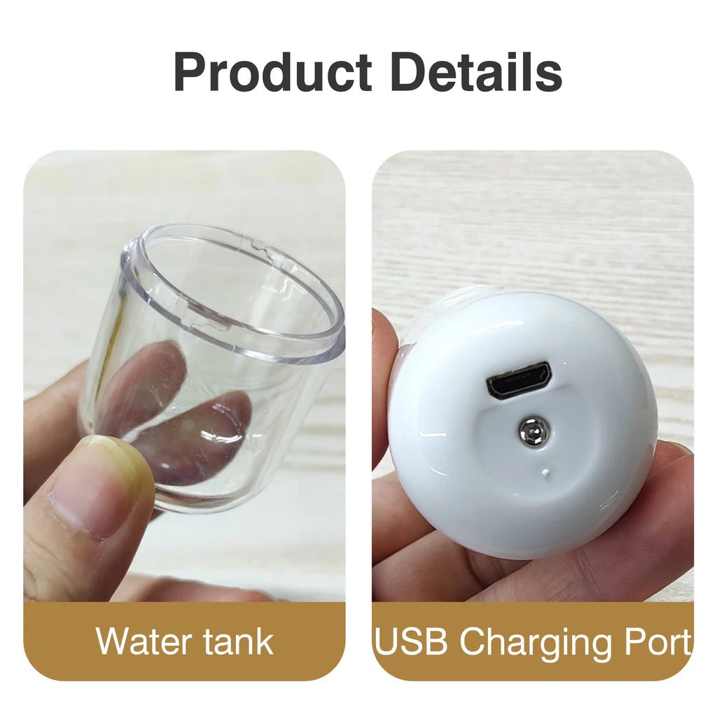 Facial Steamer, Handy Mini Mister, USB Rechargeable Mist Sprayer, 30ml Visual Water Tank Moisturizing&Hydrating for Face, Daily Makeup, Skin Care, Eyelash Extensions