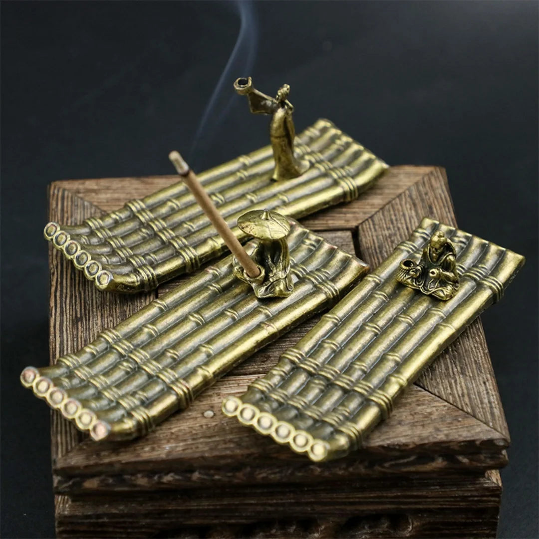 Antique Brass Nautical Boat Creative Awning Fishing Boat Holder Desktop Ornament Home Decor Gift for Birthday Christmas Party
