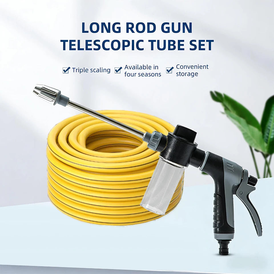 360° Rotating Nozzle High Pressure Water Gun Car Wash Kit Auto Cleaner Garden Hose Sprinkler for Washing And Watering