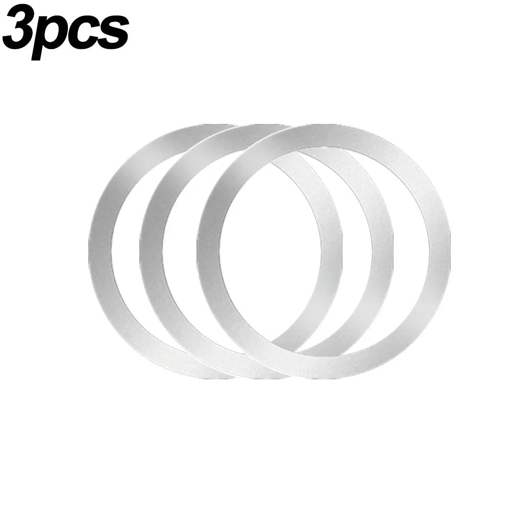 2024 Stainless Steel Universal Magnetic Metal Plate Ring For Magsafe Wireless Charger Iron Sheet Sticker Magnet Car Phone Holder