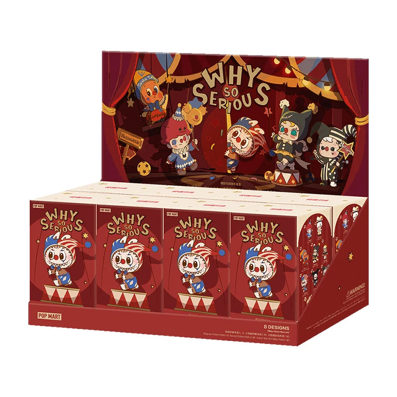 POP MART WHY SO SERIOUS Series Vinyl Plush Mystery Box Genuine Blind Box Guess Bag Ornament Figurines Home Decor Desktop Dolls