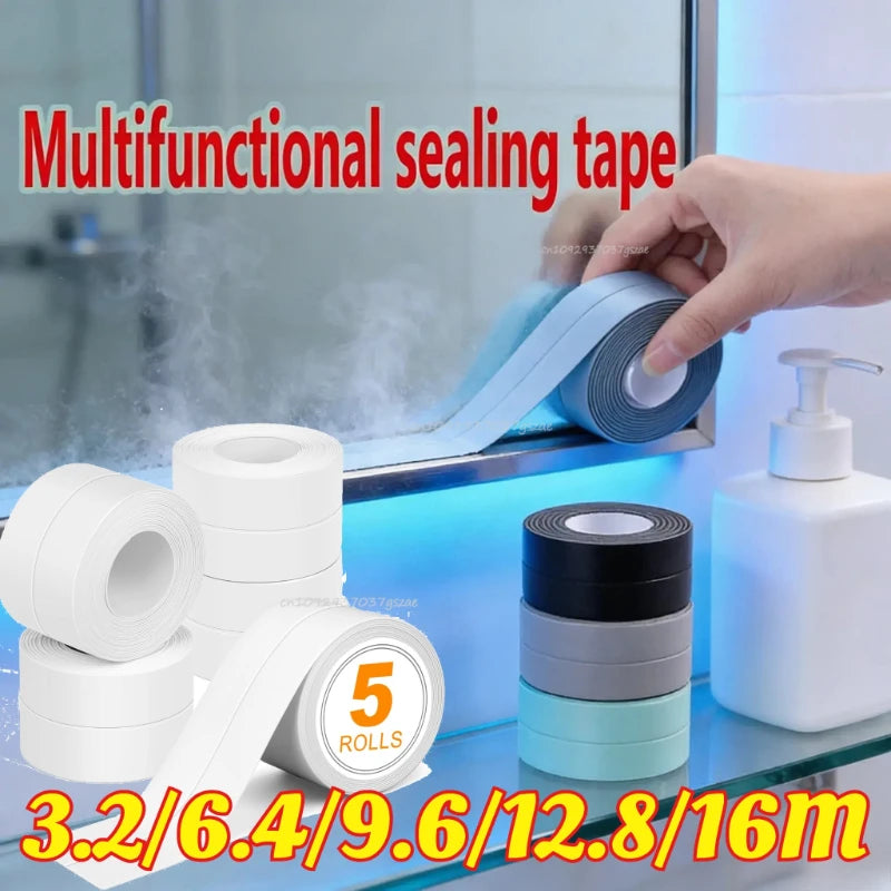 Waterproof Sealing Tape Strips PVC Self Adhesive Wall Sticker for Bathroom Shower Bath Seal Caulk Strip Kitchen Sink Mold Proof