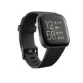 Fitbit Versa 2 Health and Fitness Smartwatch with Heart Rate, Music, Alexa Built-In, Sleep and Swim Tracking, Black/Carbon