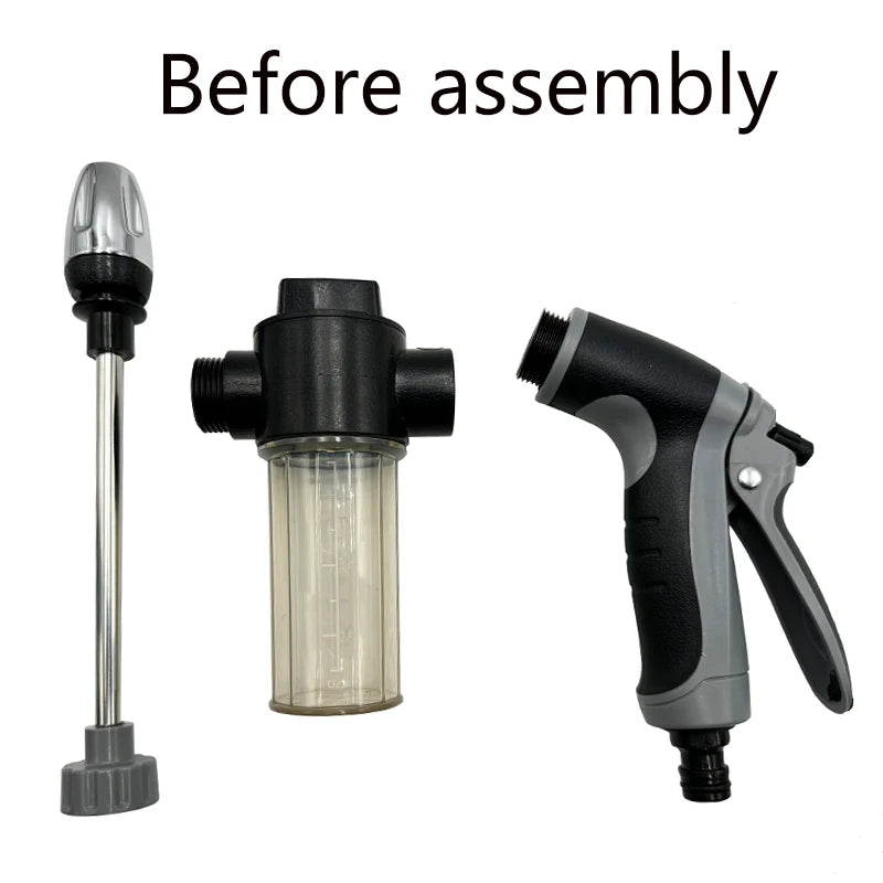 High Pressure Automobile Water Gun Spray Garden Watering Foam Pot Car Washing Foam Water Gun Car Washing Tools