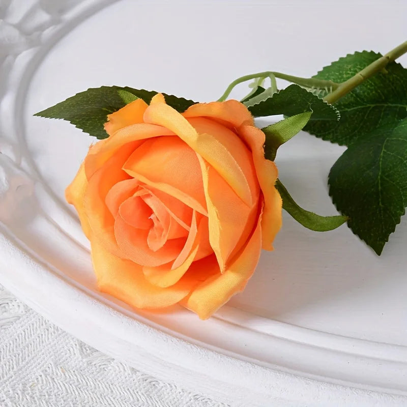 12pcs Realistic Artificial Rose Bouquet for Weddings, Birthdays, and More  for Floral Arrangements and Home Decor