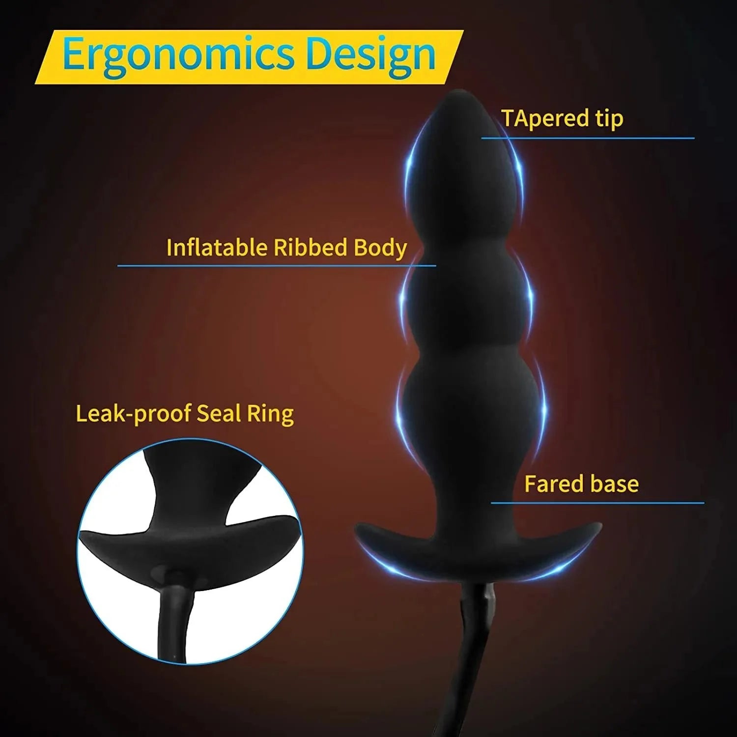 Adult G spot Expansion Stimulator Silicone Inflatable Butt Plug Big Dildo Insertion Sex Toy Male Prostate Massager Anal Sex Toys