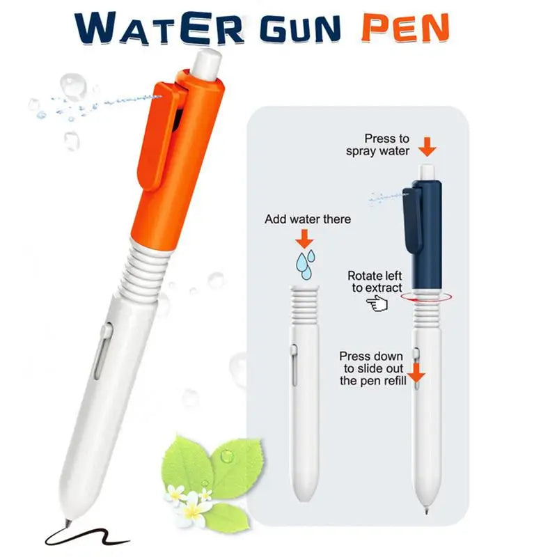Fun Pen Water Gun Gadget New Fancy Toy Pen Back-to-school Decompressions Interactive Prank Kids Toys Stress Release Toys