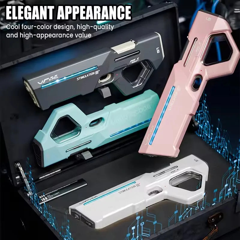 Adult electric water gun, powerful spray, automatic water absorption, children's summer outdoor beach toy, children's gift