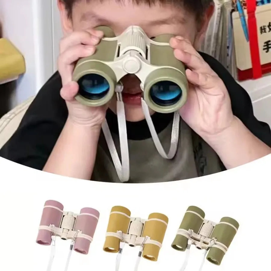 Children Magnification Jungle Binoculars Magnifying Glass Portable Shockproof Telescope For Birthday Hiking Presents Camping