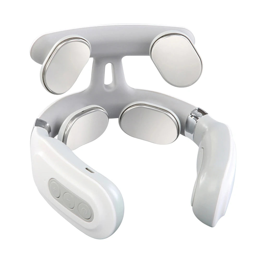 Cervical Massager 16 Modes USB Smart Pulse Heating 4 Neck Massager for Neck Tension NeckMassager Vibrator Heating Massager