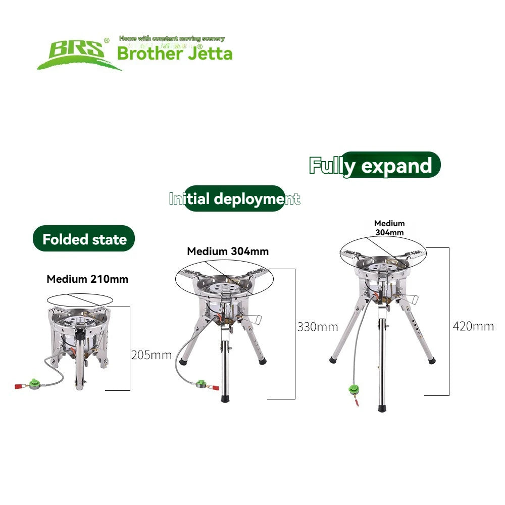 BRS Outdoor Gas stove Bulin BRS-69A Camping Picnic Gas Stove 6800W Team Party FamilyCamp Gas Burner For Hiking Fishing